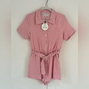 Lost + Wander pink Majorca Romper